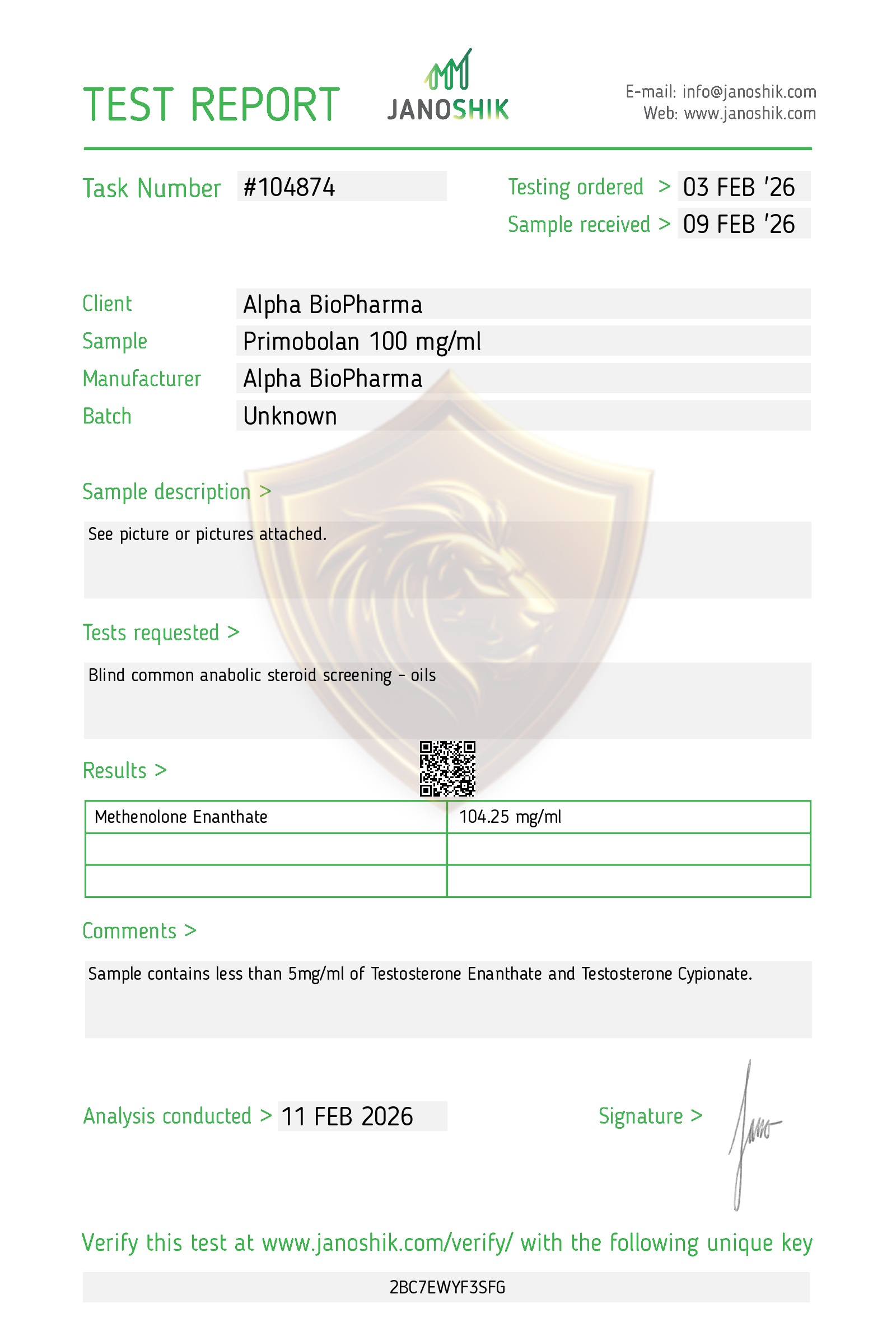 Lab Result
