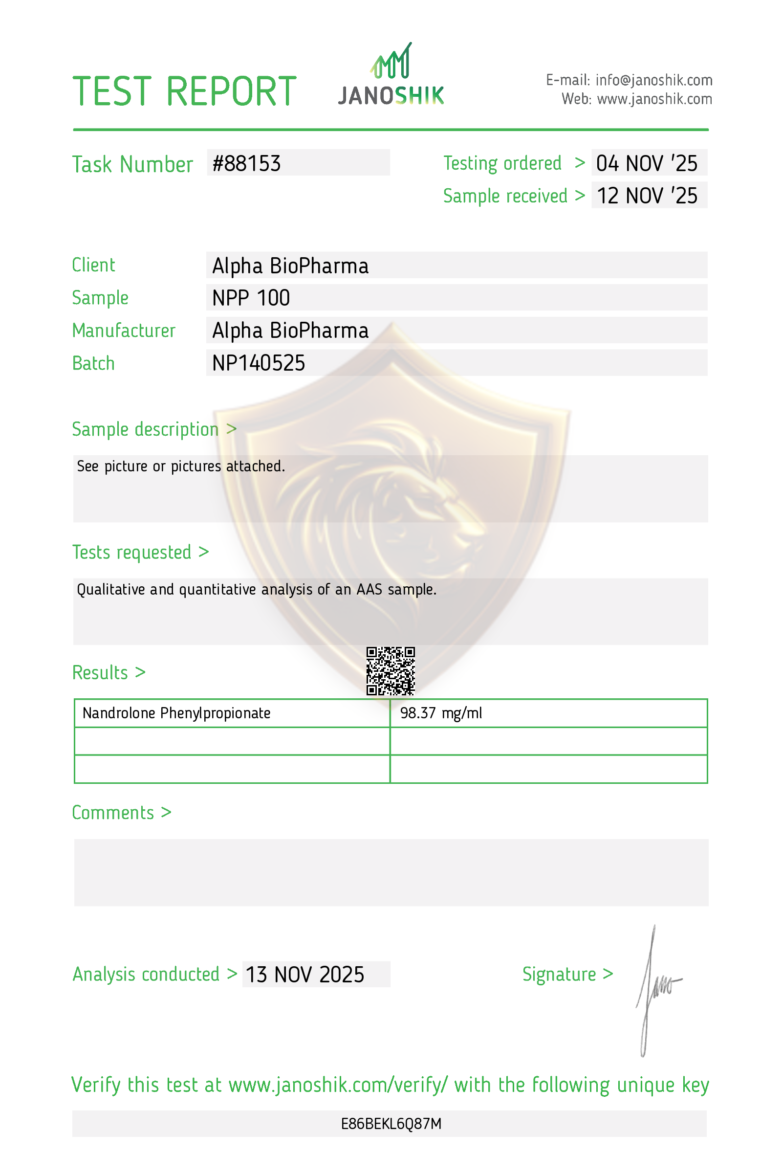 Lab Result