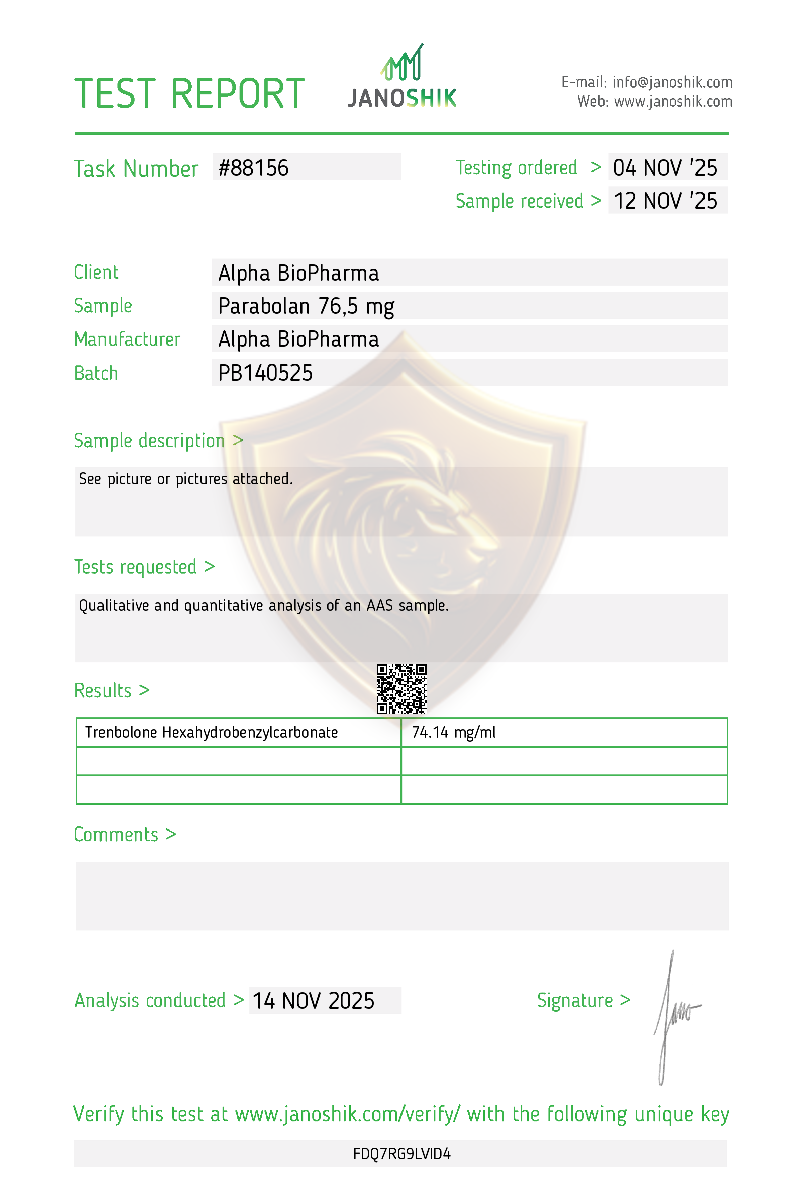 Lab Result