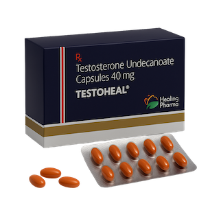 Verpakking Testosteron capsules van Testoheal